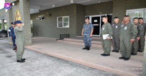 ผู้บังคับการกองบิน ๔๑ ให้การต้อนรับคณะกรรมการตรวจสอบมาตรฐานการบิน กรมจเรทหารอากาศ