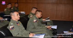 ผู้บังคับการกองบิน ๔๑ ให้การต้อนรับคณะกรรมการตรวจสอบมาตรฐานการบิน กรมจเรทหารอากาศ