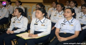 กองบิน ๔๑ ร่วมบรรยายสรุปให้กับคณะวิทยาลัยพยาบาลทหารอากาศ กรมแพทย์ทหารอากาศ