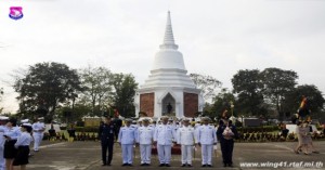 พิธีวางพานพุ่มถวายสักการะ เนื่องในวันคล้ายวันยุทธหัตถีสมเด็จพระนเรศวรมหาราช ประจำปี ๒๕๖๒