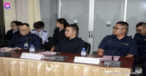 ผู้บังคับการกองบิน ๔๑ ให้การต้อนรับคณะตรวจเยี่ยมสายวิทยาการพระธรรมนูญ ประจำปีงบประมาณ ๒๕๖๒