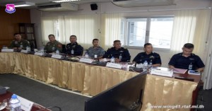 ผู้บังคับการกองบิน ๔๑ ให้การต้อนรับคณะตรวจเยี่ยมสายวิทยาการพระธรรมนูญ ประจำปีงบประมาณ ๒๕๖๒