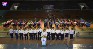 เสนาธิการ บน.๔๑ ร่วมพิธีเปิดการแข่งขัน วิทยุการบินฯ มินิวอลเลย์บอล