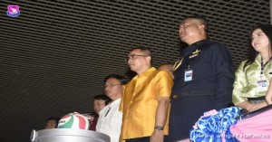 เสนาธิการ บน.๔๑ ร่วมพิธีเปิดการแข่งขัน วิทยุการบินฯ มินิวอลเลย์บอล