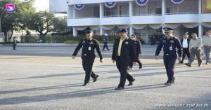 ผู้บังคับการกองบิน ๔๑ ให้การต้อนรับ รัฐมนตรีว่าการกระทรวงทรัพยากรธรรมชาติและสิ่งแวดล้อม
