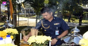 พิธีเจริญพระพุทธมนต์สมโภชศาลพ่อปู่ชัยมงคล กองบิน ๔๑