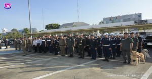 พิธีปล่อยแถวป้องกันอาชญากรรมท่าอากาศยานเชียงใหม่