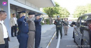 ให้การต้อนรับพลเอก ประวิตร วงษ์สุวรรณ รองนายกรัฐมนตรีและรัฐมนตรีว่าการกระทรวงกลาโหม