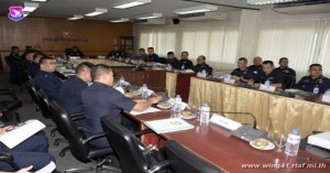 รองผู้บังคับการกองบิน ๔๑ ต้อนรับคณะตรวจเยี่ยมสายวิทยาการเหล่าทหารสารบรรณ จำพวกทหารกำลังพล