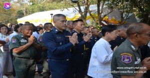 พิธีขอขมาสรีระสังขารและเคลื่อนสรีระสังขารพระภิกษุเปลี่ยน ปญฺญาปทีโป