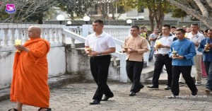 กองบิน ๔๑ จัดพิธีเวียนเทียนเนื่องในโอกาสวันมาฆบูชา ประจำปี ๒๕๖๒