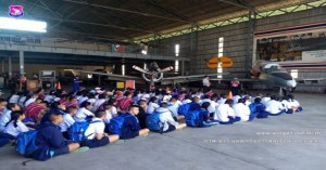  โรงเรียนสันป่าตองวิทยาคม เยี่ยมชมชมรมอนุรักษ์และพัฒนาอากาศยานไทย กองบิน ๔๑