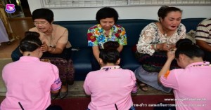 พิธีดำหัวสระเกล้าศูนย์ฟื้นฟูสมรรถภาพผู้ติดยาเสพติด กองบิน ๔๑ เนื่องในวันสงกรานต์ ปี ๒๕๖๒