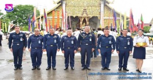 พิธีเจริญพระพุทธมนต์สมโภชบูชาเสาอินทขีล ในงานประเพณีใส่ขันดอกอินทขีลบูชาเสาอินทขีล ประจำปี ๒๕๖๒