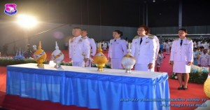 พิธีถวายเครื่องราชสักการะและจุดเทียนถวายพระพรชัยมงคล เนื่องในโอกาสวันเฉลิมพระชนมพรรษาสมเด็จพระนางเจ้าสิริกิต์ พระบรมราชินีนาถ พระบรมราชนนีพันปีหลวง ประจำปี ๒๕๖๒