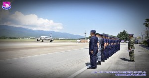 เสนาธิการกองบิน ๔๑ ให้การต้อนรับผู้ช่วยผู้บัญชาการทหารอากาศ