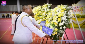 พิธีทำบุญตักบาตร พิธีวางพวงมาลา และพิธีถวายบังคมเบื้องหน้าพระบรมฉายาลักษณ์พระบาทสมเด็จพระบรมชนกาธิเบศร มหาภูมิพลอดุลยเดชมหาราช บรมนาถบพิตร