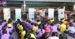 โรงเรียนบ้านโม่งหลวง จังหวัดเชียงใหม่ เยี่ยมชมชมรมอนุรักษ์และพัฒนาอากาศยานไทย กองบิน ๔๑