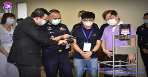 พิธีส่งมอบหุ่นยนต์ปิ่นโต (PINTO) พร้อมระบบสื่อสารทางไกล “กระจก” (TELEPRESENCE)