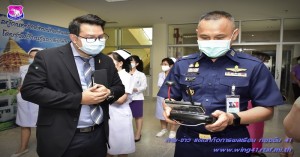 พิธีส่งมอบหุ่นยนต์ปิ่นโต (PINTO) พร้อมระบบสื่อสารทางไกล “กระจก” (TELEPRESENCE)