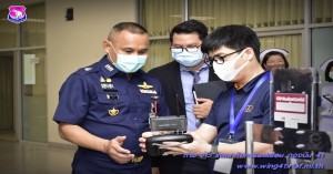 พิธีส่งมอบหุ่นยนต์ปิ่นโต (PINTO) พร้อมระบบสื่อสารทางไกล “กระจก” (TELEPRESENCE)