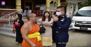 รองผู้บังคับการกองบิน ๔๑ ร่วมงานทำบุญทักษิณานุปทานวัดป่าเปอะ