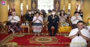 รองผู้บังคับการกองบิน ๔๑ ร่วมงานทำบุญทักษิณานุปทานวัดป่าเปอะ