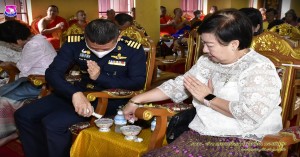 รองผู้บังคับการกองบิน ๔๑ ร่วมงานทำบุญทักษิณานุปทานวัดป่าเปอะ