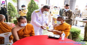 กองบิน ๔๑ ร่วมพิธีถวายภัตตาหารเพลและสิ่งของพระราชทานแด่พระภิกษุสามเณร ในการทดสอบบาลีสนามหลวง ประจำปี ๒๕๖๔