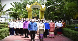 พิธีสักการะและสรงน้ำพ่อปู่ชัยมงคล เนื่องในงานประเพณีสงกรานต์ ประจำปี ๒๕๖๕