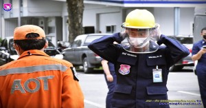 กองบิน ๔๑ จัดโครงการอบรมสร้างจิตสำนึกความปลอดภัยด้านการป้องกันอัคคีภัย